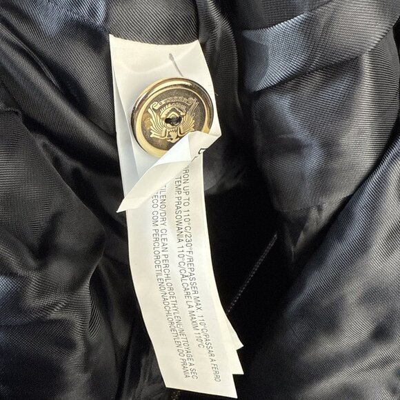 Zara Black Scroll Jacquard Embroidered Pleated Prep Jacket Blazer Womens Size XS - Picture 11 of 13